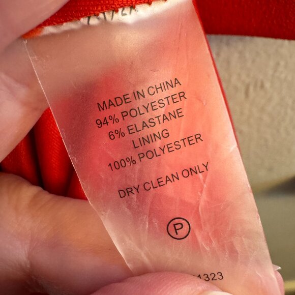 Vince Camuto Dress Womens 2X orange long sleeved - Picture 7 of 7